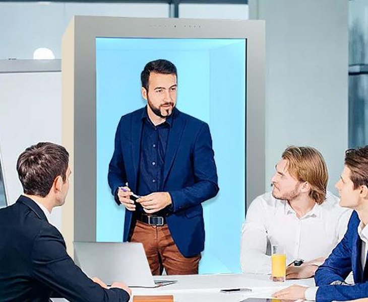 4K Interactive transparent LCD showcase