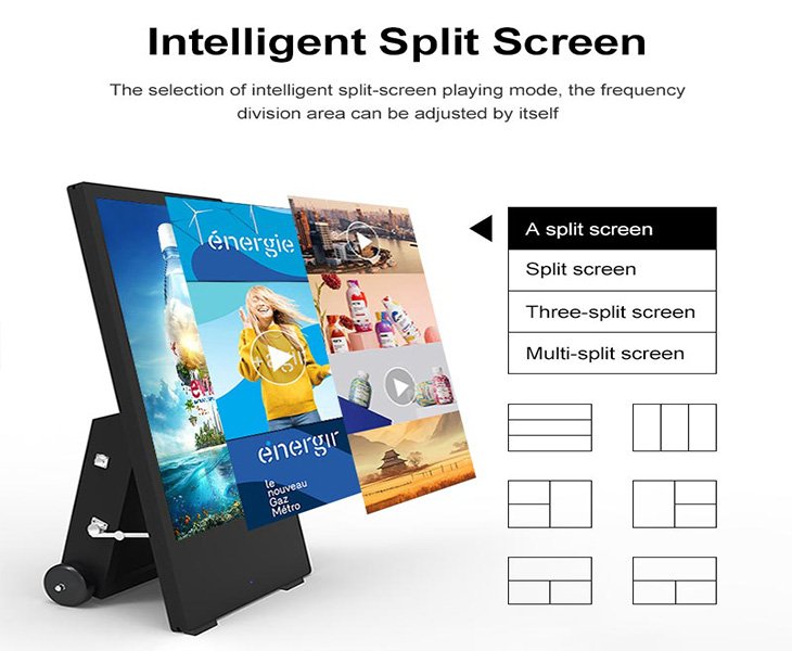 About portable interactive digital signage-