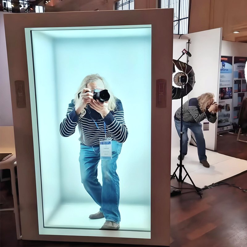 Transparent LCD Showcase