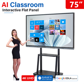 75-inch Smart Board with Style H Stand