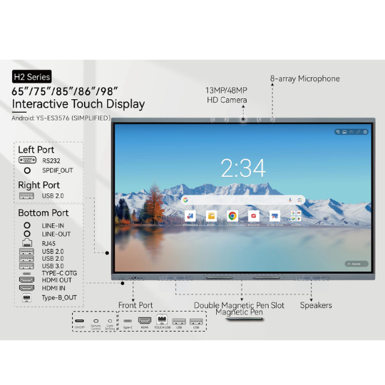 86-inch smart board